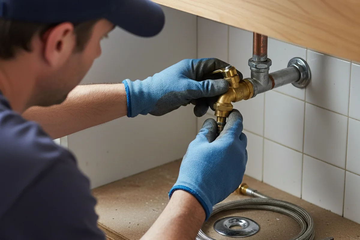 Shutoff valve and fitting work during Emergency Plumbing in Carbon Hill